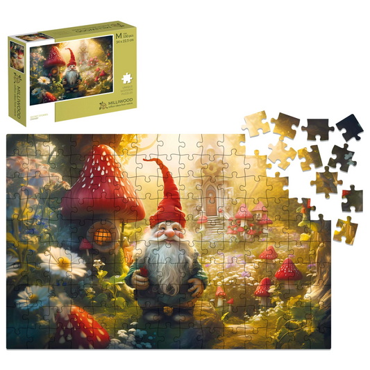 Dwarf Wooden Puzzle Rectangle M