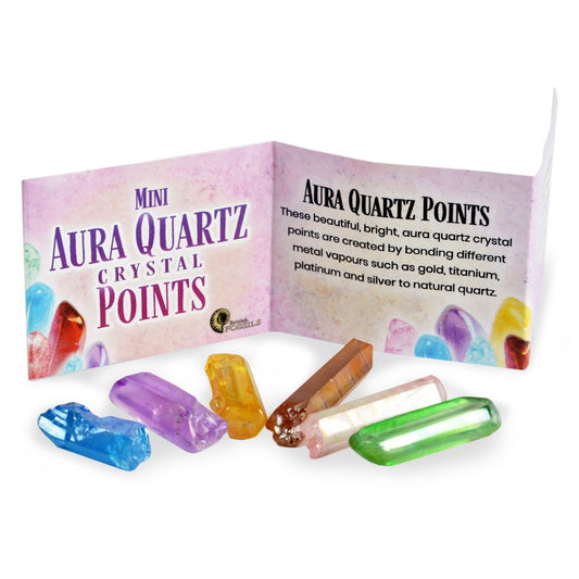 RM100 Mini Aura Quartz Crystal Points