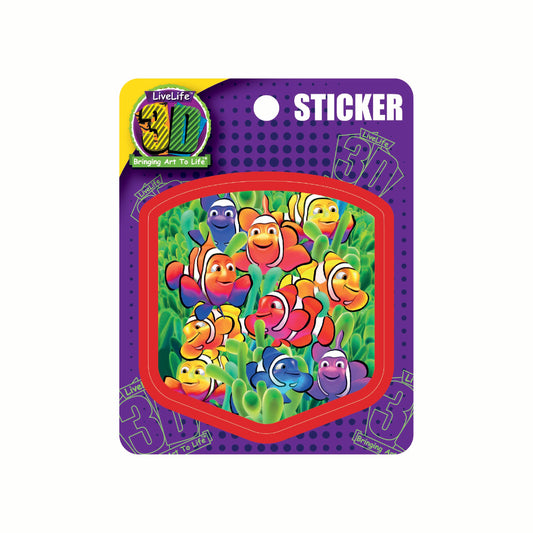3D LiveLife Stickers - Cute Clowns