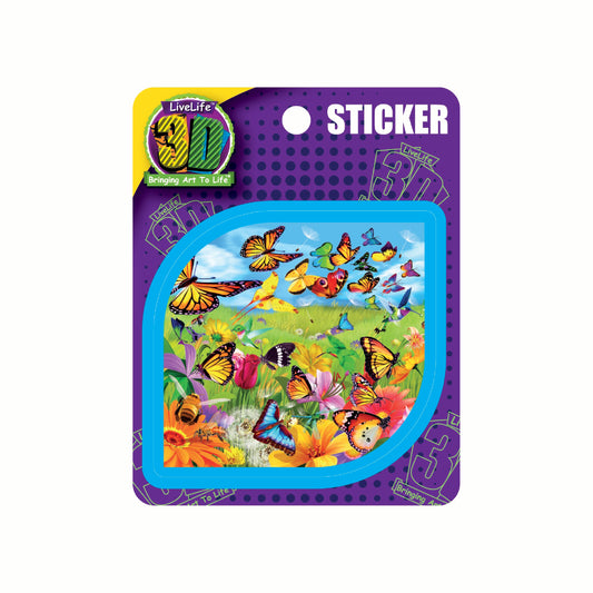 3D LiveLife Stickers - Butter Flutter