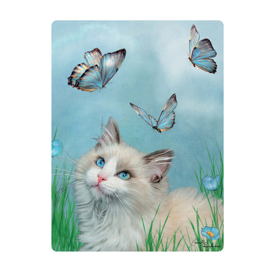 3D LiveLife Postcards - Ragdoll &amp; Butterflies
