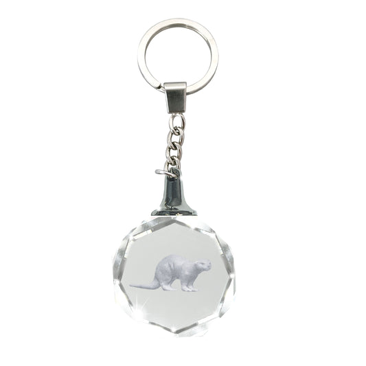 Crystal Silhouette Keychains - Otter