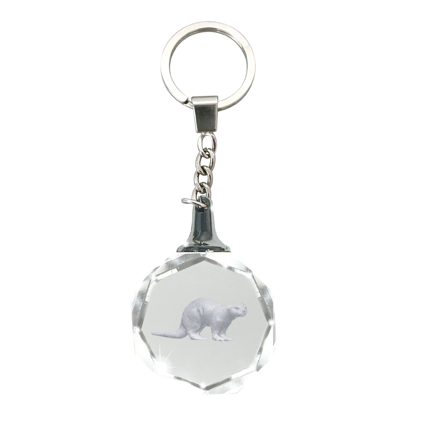 Crystal Silhouette Keychains - Otter