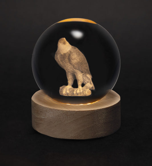 Crystal Silhouettes Globes - Eagle