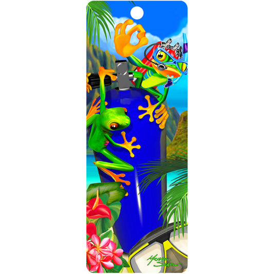3D LiveLife Bookmarks - Scuba Frog