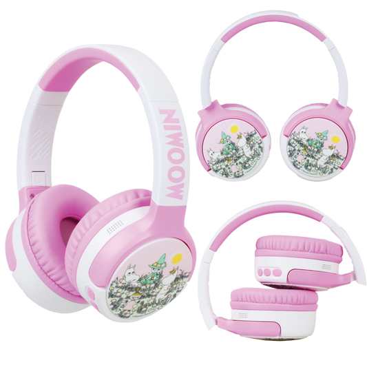 Moomin Wireless Over-Ear Headphones Pink
