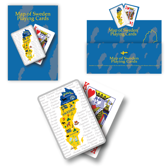 Sweden Map Playing Cards SWE