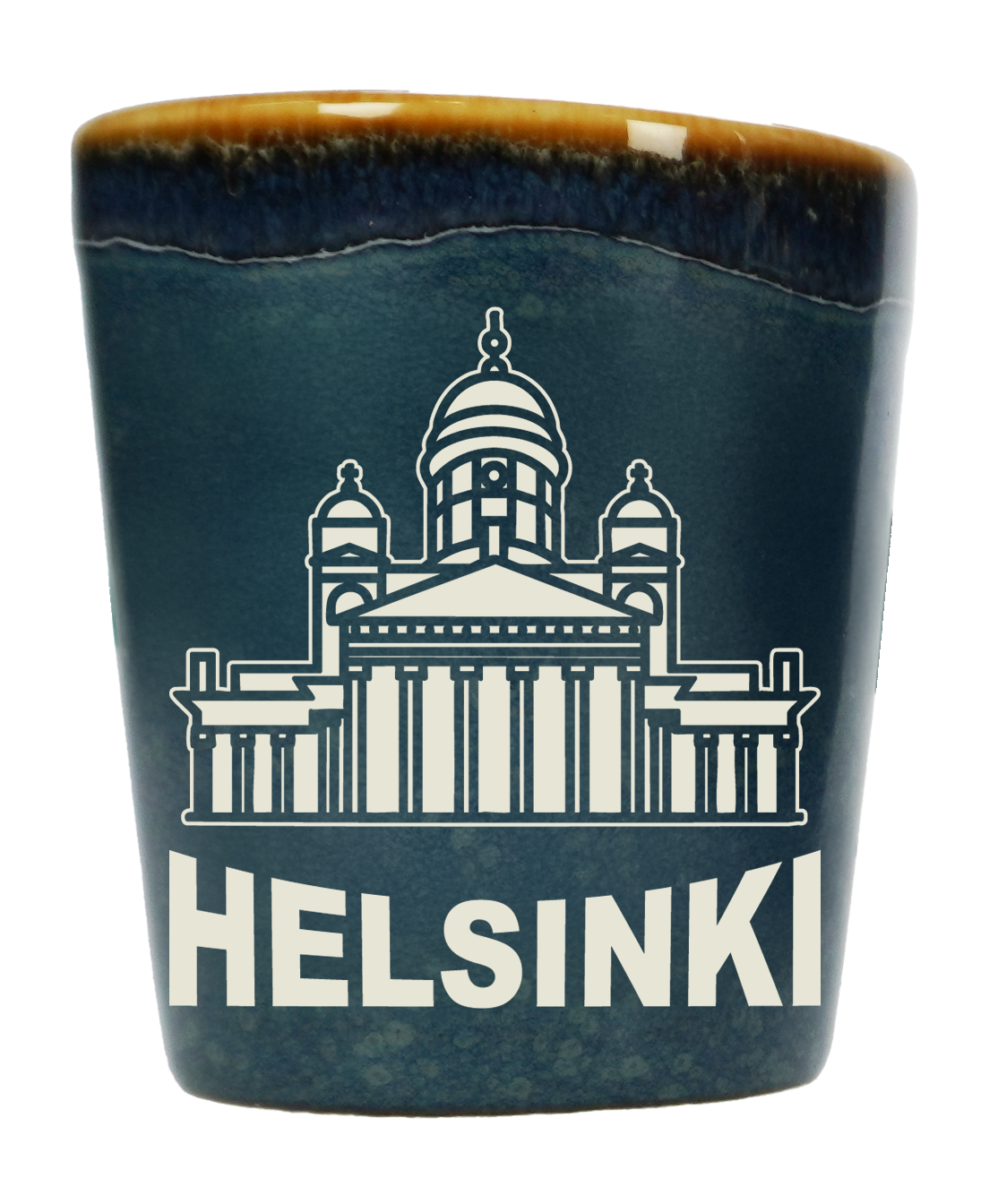 Rustic Shot Glass Helsinki Blue HEL