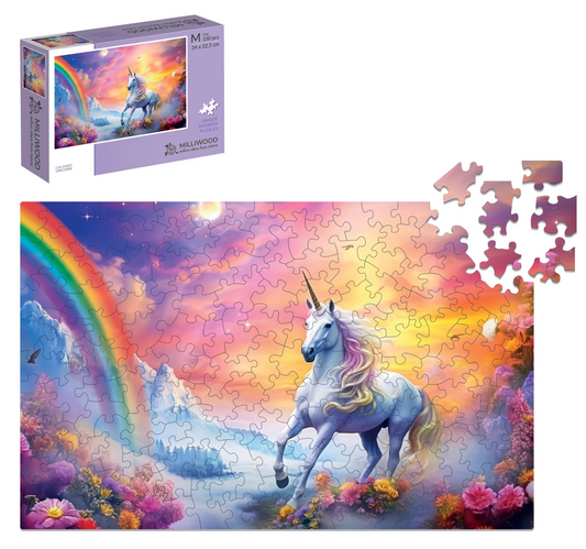 Unicorn Wooden Puzzle Rectangle M