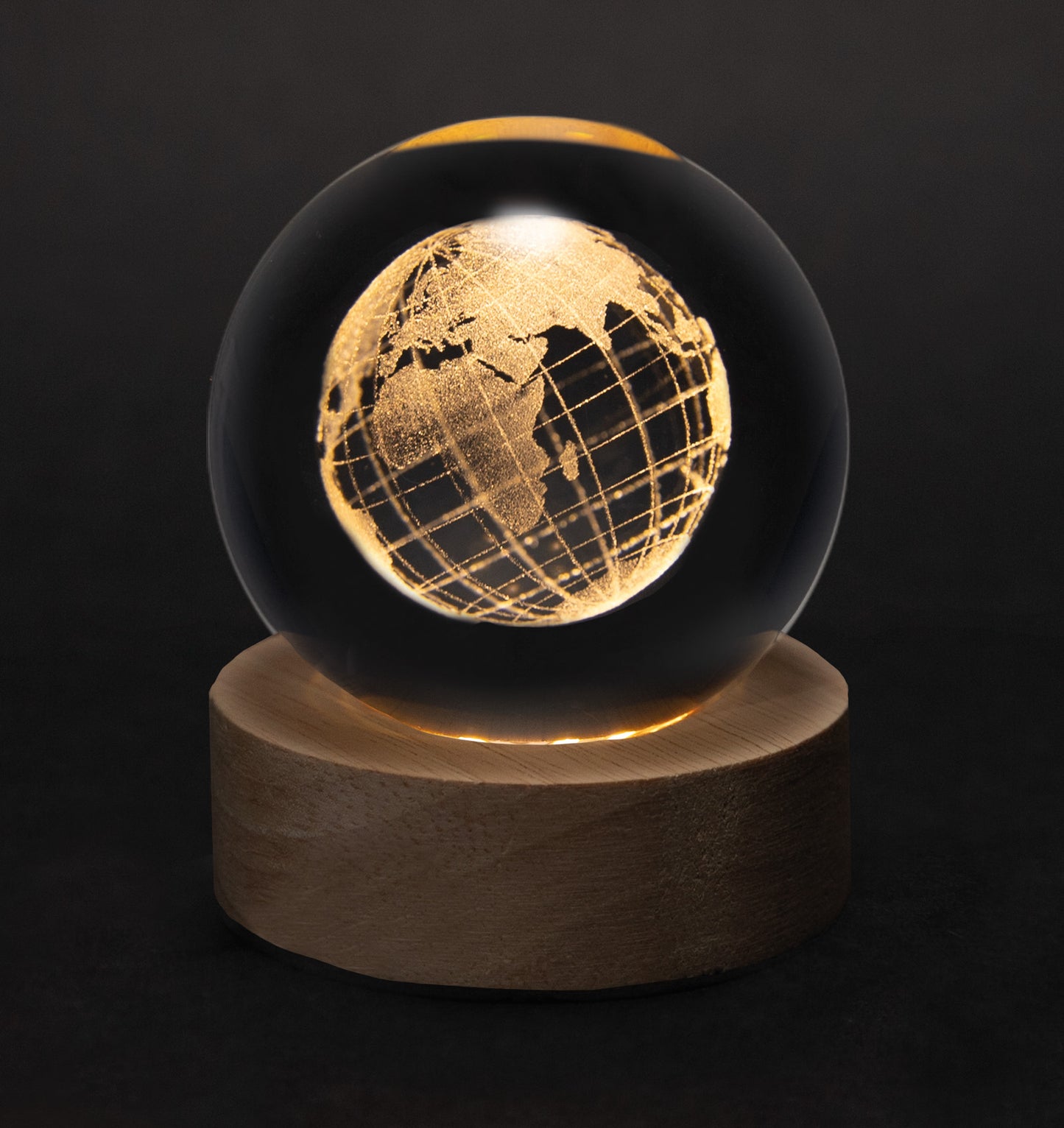 Crystal Silhouettes Globes - Earth