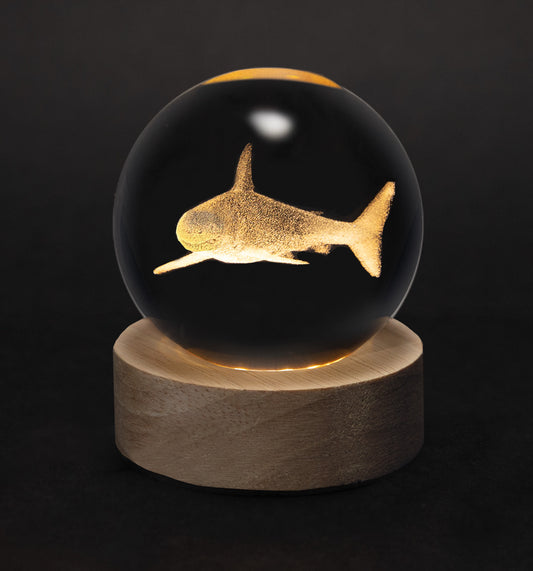 Crystal Silhouettes Globes - Great White
