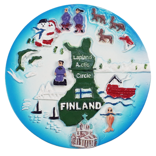 Kartta Yhdistelmä Keraaminen Magneetti FIN LAP