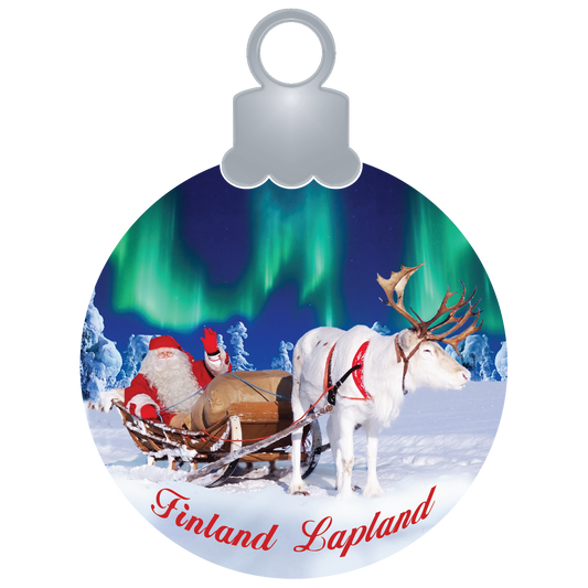 Christmas Ball Santa Claus Sleigh