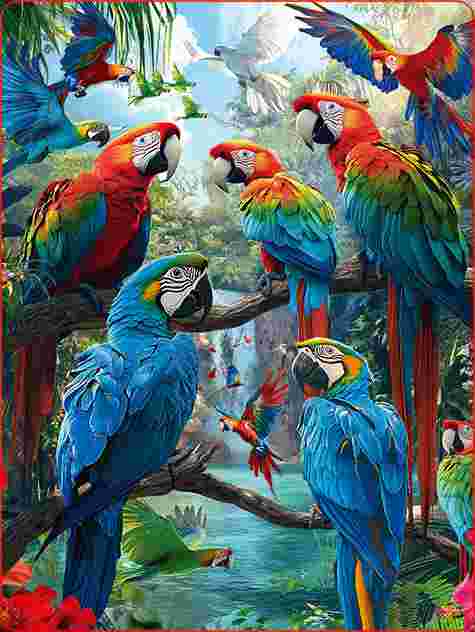 3D LiveLife Postcards - Tropical Troupe