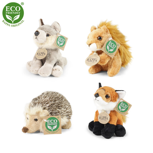 Plush forest animals assort 15 cm (4 pcs)