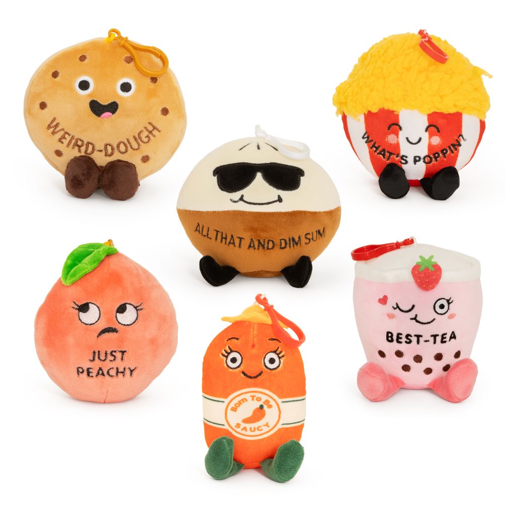 FP06SNK Series 2 Snarky Plush Clip Keyrings - 6 Asst