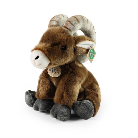 Plush bighorn sheep sitting 28 cm