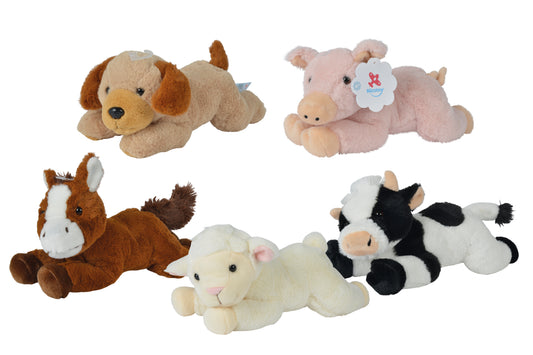 Nicotoy Farm Animal lying, 30cm, 5-ass
