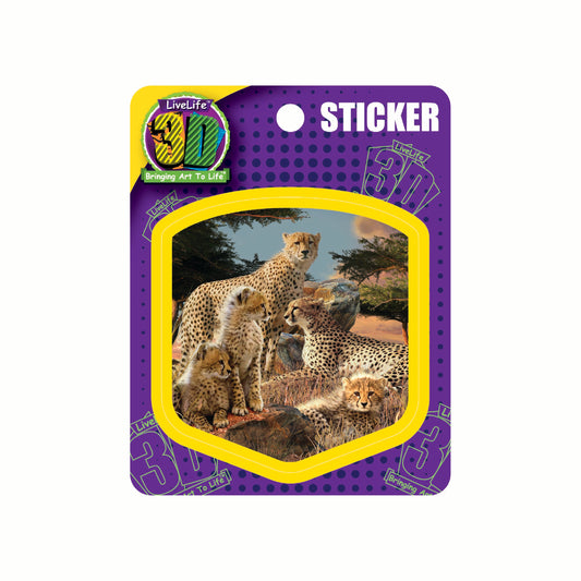 3D LiveLife Stickers - Cheetah Clan