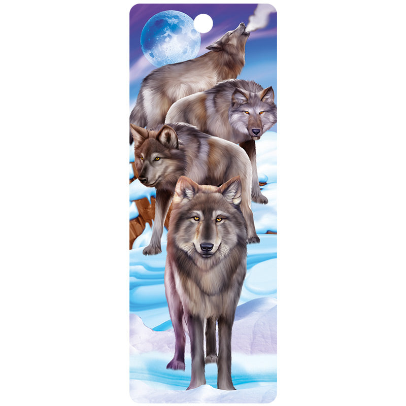 3D LiveLife Bookmarks - Wolf Posse