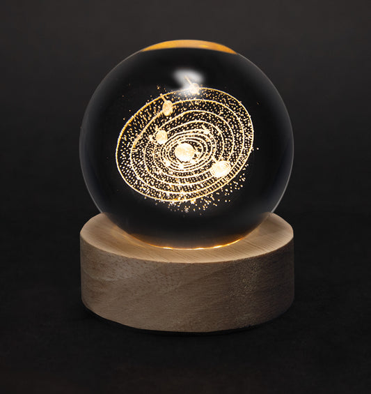 Crystal Silhouettes Globes - Solar System