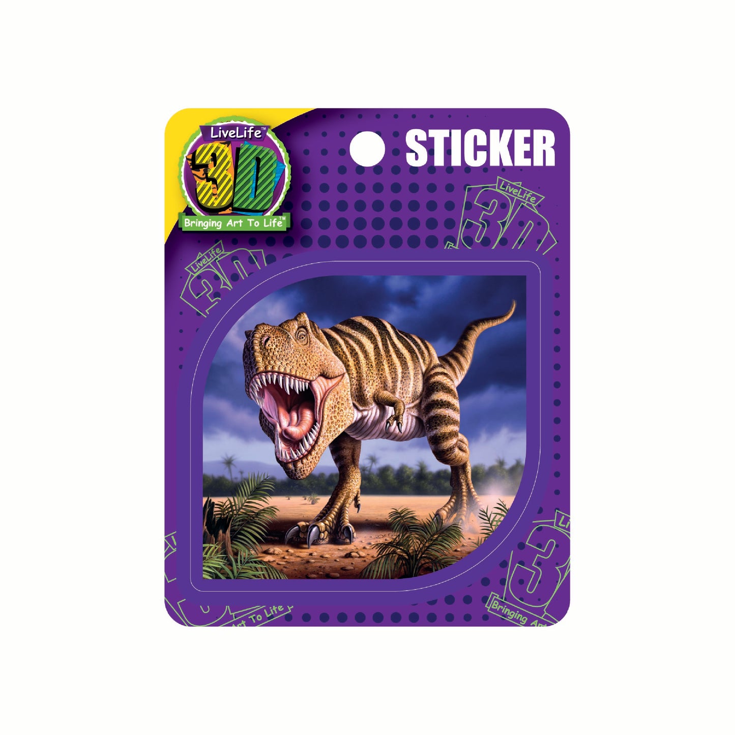 3D LiveLife Stickers - Brown Rex