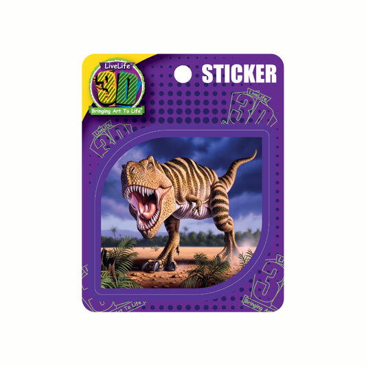 3D LiveLife Stickers - Brown Rex