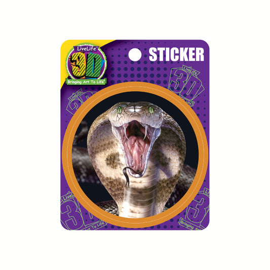 3D LiveLife Stickers - Cobra