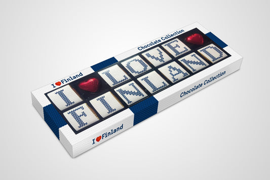 I love Finland Chocolate  Assortment FIN 14-pack