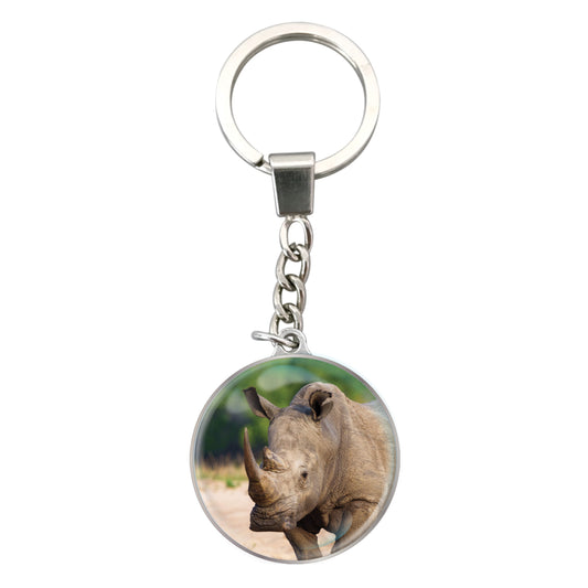 Magnidome Keychains - White Rhino
