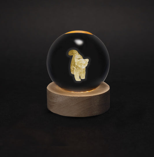 Crystal Silhouettes Globes - Red Panda