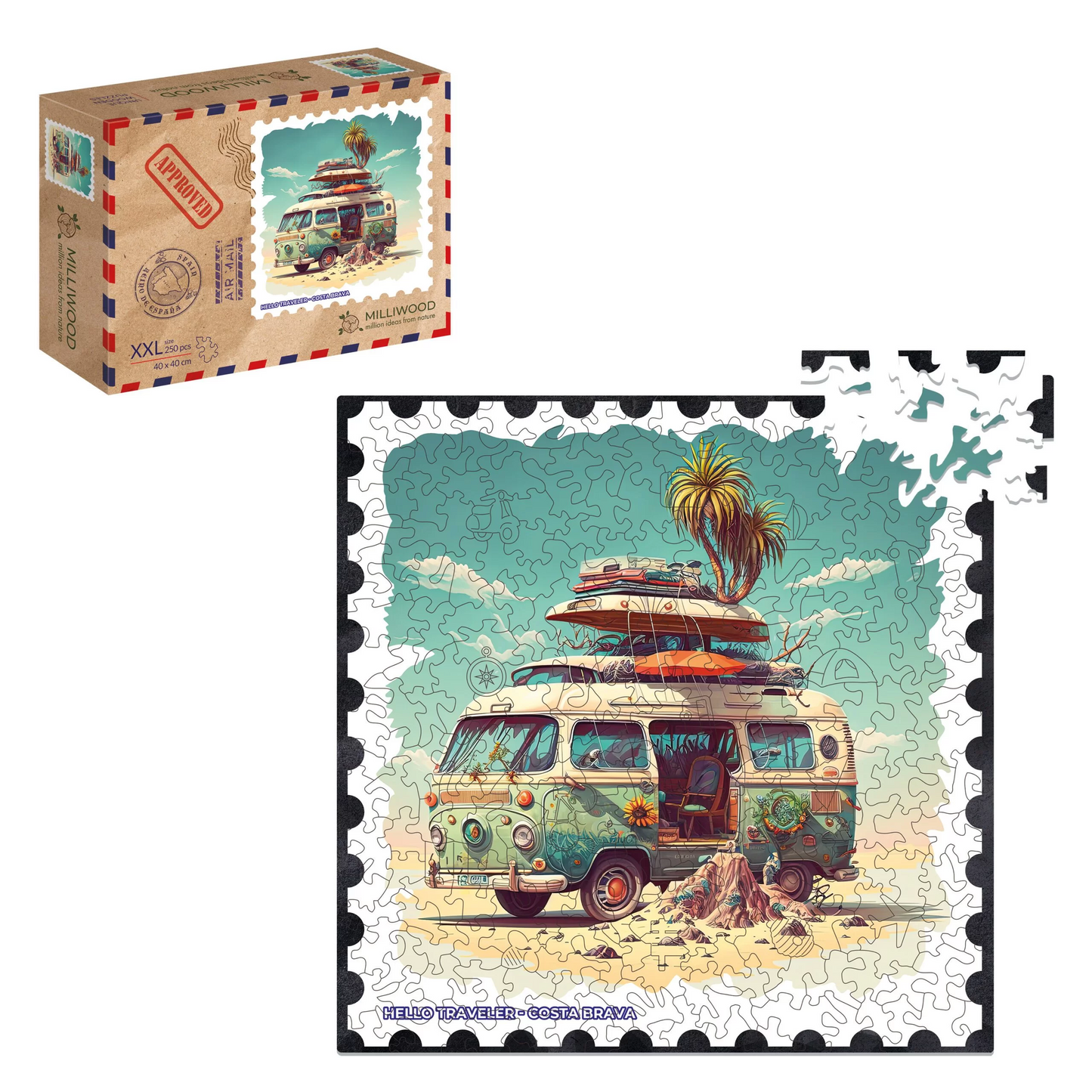Costa Brava Wooden Puzzle Square XXL