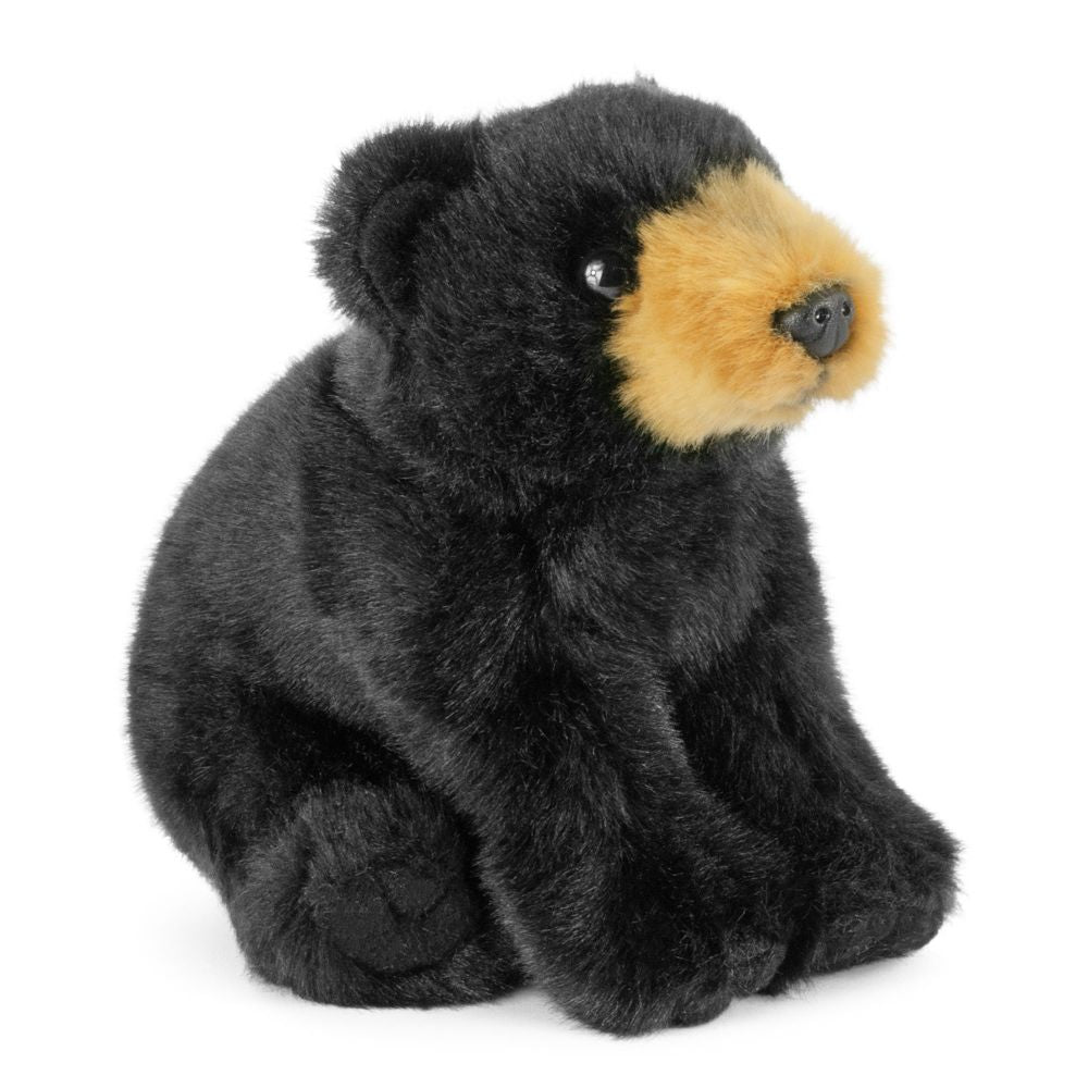 AN783 Sitting Black Bear 17cm – Happy Orange Oy