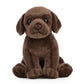 AN432 Chocolate Labrador Puppy 16cm