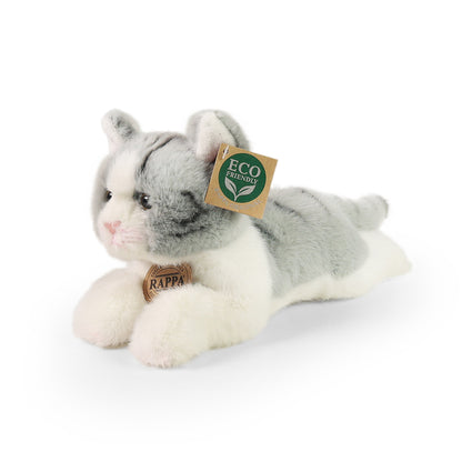 Plush grey cat 20 cm