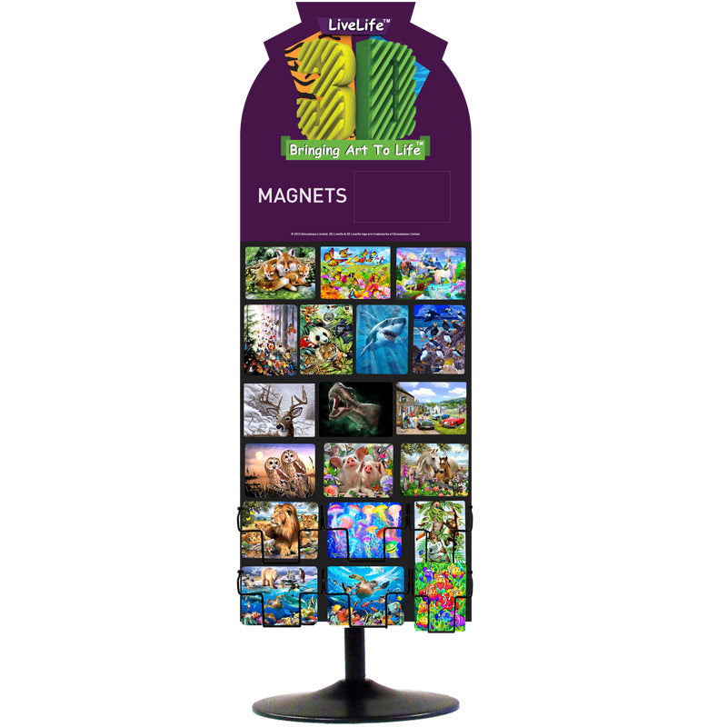 3D LiveLife Magnet Counter Display