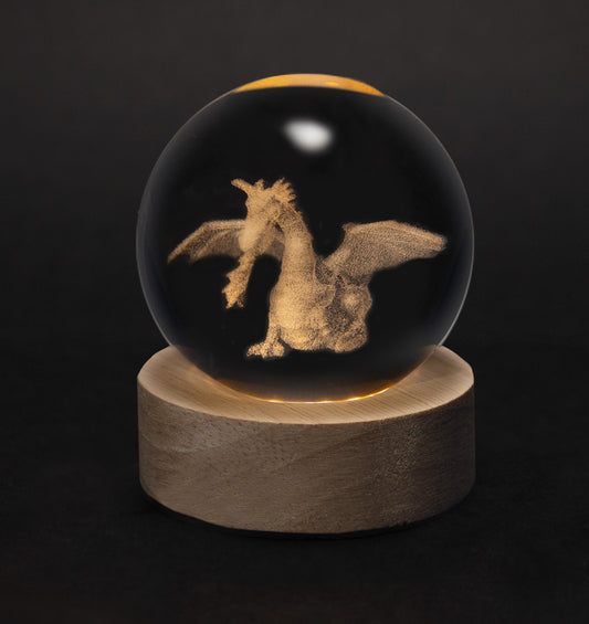 Crystal Silhouettes Globes - Dragon