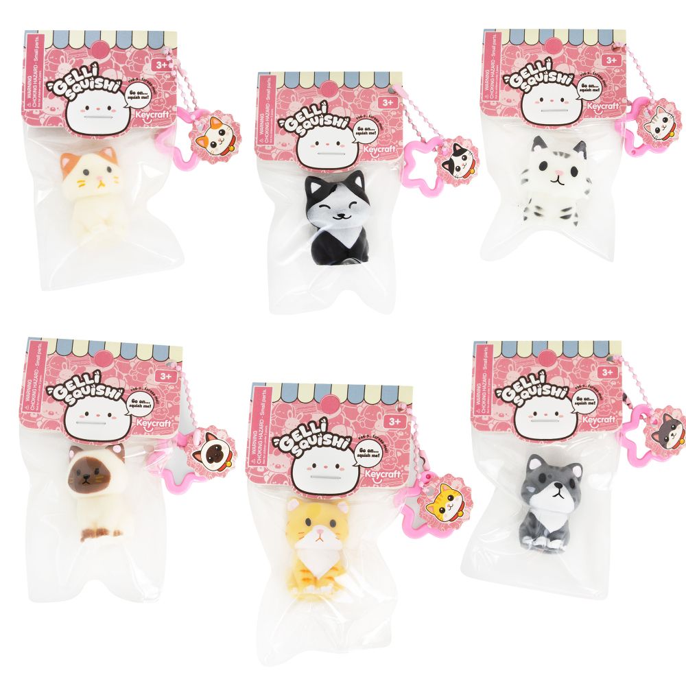 NV1189 Gelli Squishi Mini Kittens Sticky Sensory Squishy Toys
