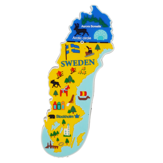 Sweden rubber magnet SWE