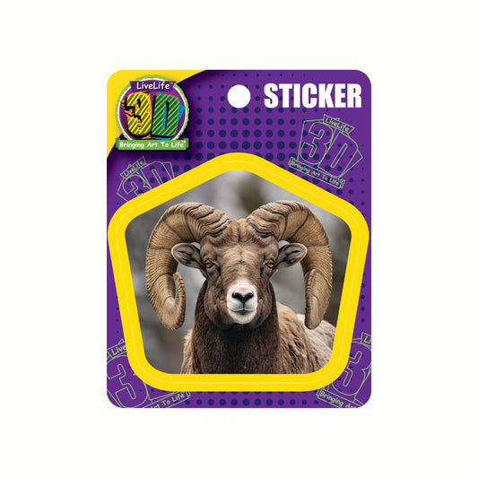 3D LiveLife Stickers - Bighorn Sheep