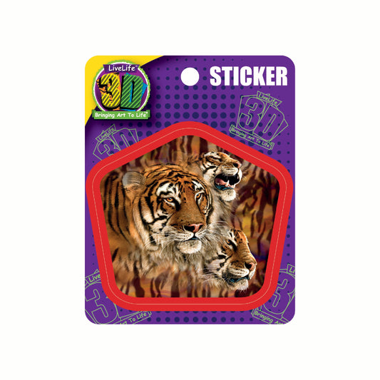 3D LiveLife Stickers - Tiger Stripes