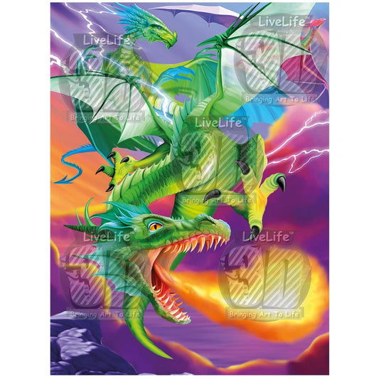 3D LiveLife Pictures - Flaming Dragon
