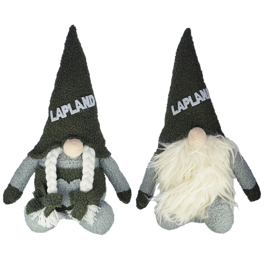 Cap Santa green teddy 40 cm 2 assortment LAP