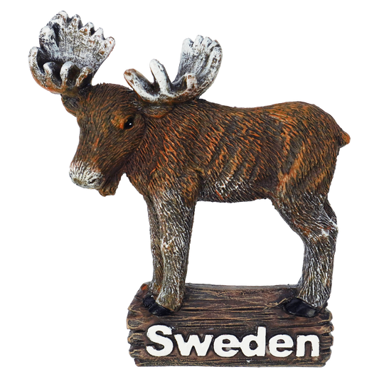 Standing Moose Ceramic magnet SWE