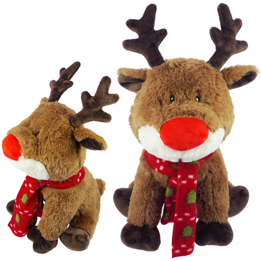 Sitting Christmas Reindeer Plush XL 30cm