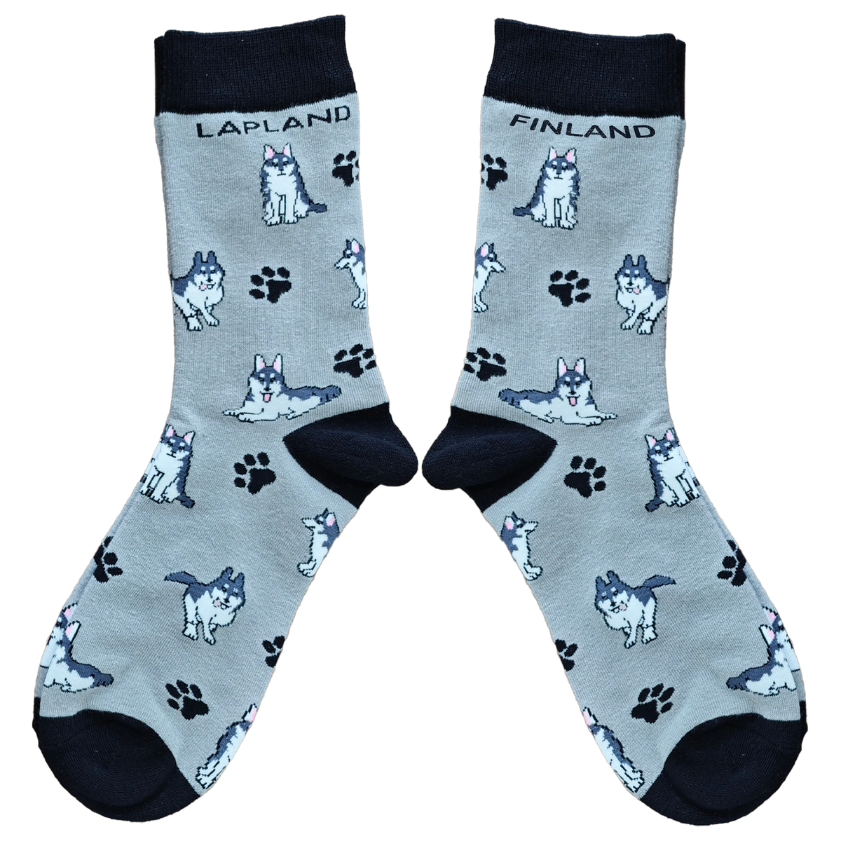 Husky Paw 41-46 Socks Grey FIN LAP