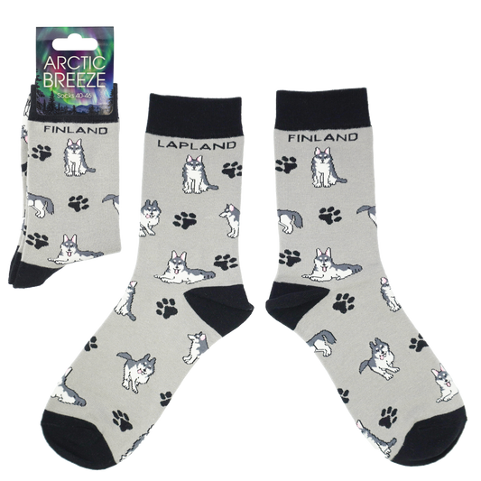 Husky Paw 41-46 Socks Grey FIN LAP
