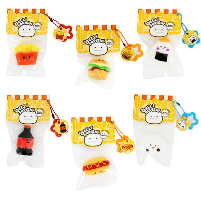 NV1188 Gelli Squishi Mini Fast Food Sticky Sensory Squishy Toys