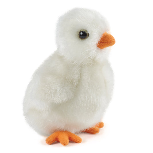 AN364W White Fluffy Chick 12cm