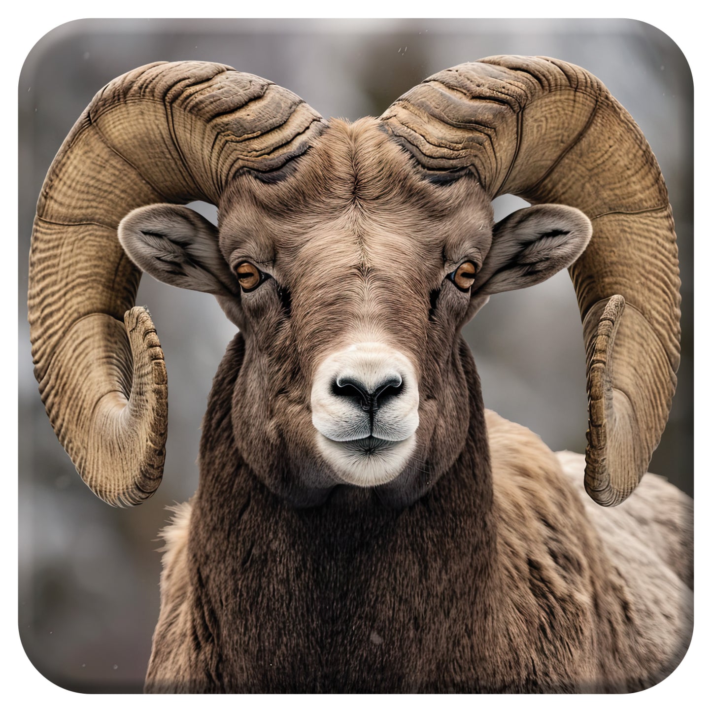 3D LiveLife Coasters - Bighorn Sheep